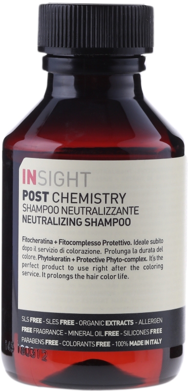Szampon neutralizujący do włosów po zabiegach chemicznych - Insight Post Chemistry Neutralizing Shampoo — Zdjęcie N1