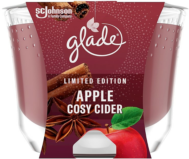 Świeca zapachowa Jabłkowy cydr i cynamon - Glade Apple Cozy Cider Candle — Zdjęcie N2