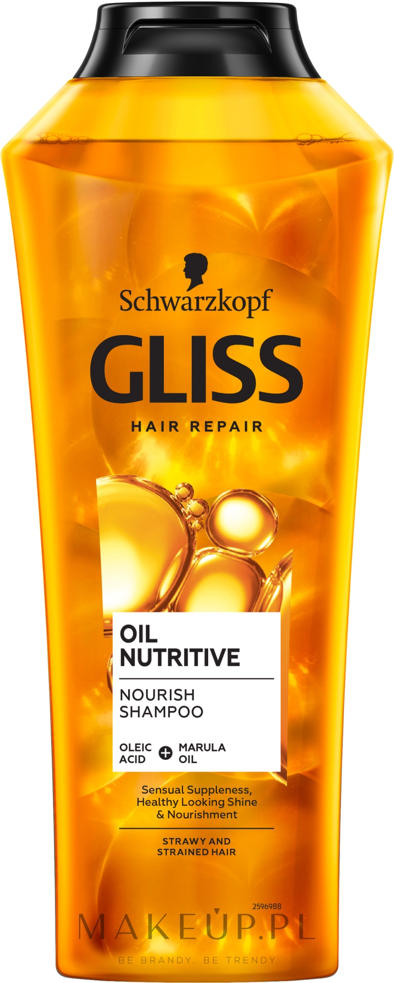 Szampon do długich włosów ze skłonnością do rozdwajania się - Gliss Kur Oil Nutritive Shampoo — Zdjęcie 400 ml