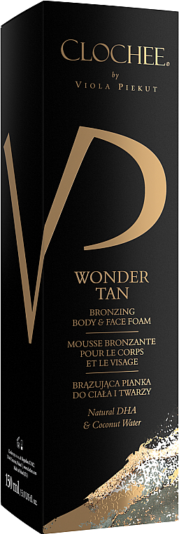 Pianka do twarzy i ciała - Clochee Wonder Tan Bronzing Body & Face Foam — Zdjęcie N2