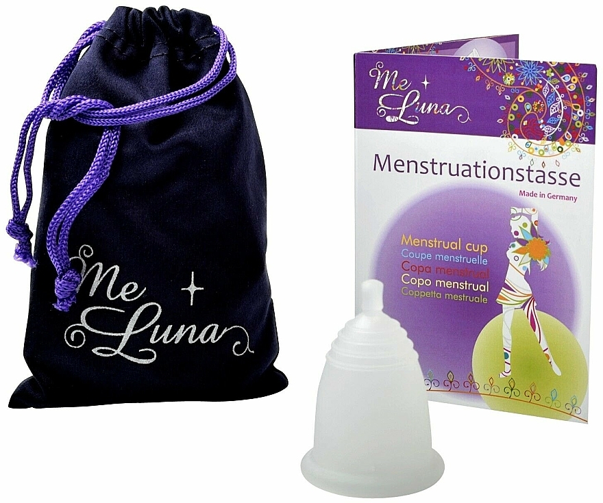 Kubeczek menstruacyjny, rozmiar S, przezroczysty - MeLuna Classic Menstrual Cup Ball — Zdjęcie N1