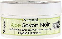 PRZECENA! 100% naturalne mydło czarne z sokiem z aloesu - Nacomi Vegan Aloe Savon Noir * — Zdjęcie N1