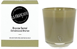 Brązowa świeca zapachowa z drzewa sandałowego - Bougies La Francaise Sandalwood Bronze Scented Candle — Zdjęcie N1