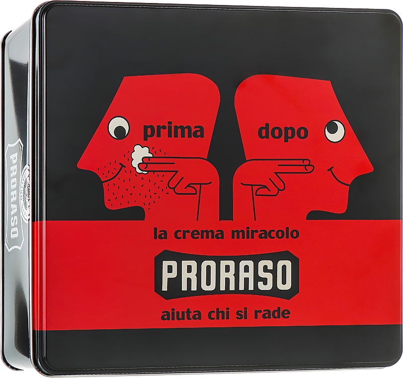 Zestaw do golenia dla mężczyzn - Proraso Classic Shaving Metal Red Primadopo (bsh/cr 100 ml + shv/cr 150 ml + ash/cr 100 ml) — Zdjęcie N3