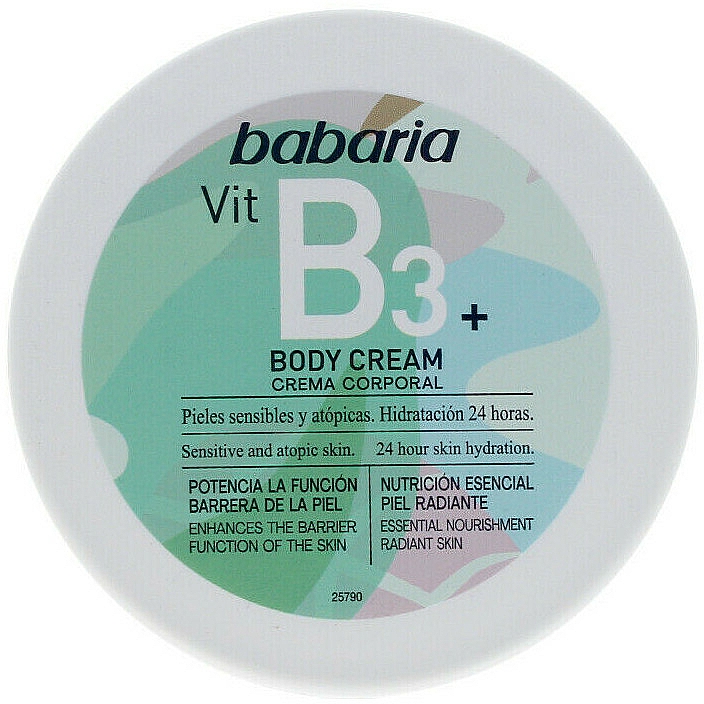 Krem do ciała z witaminą B3+ - Babaria Body Cream Vit B3+ — Zdjęcie N2
