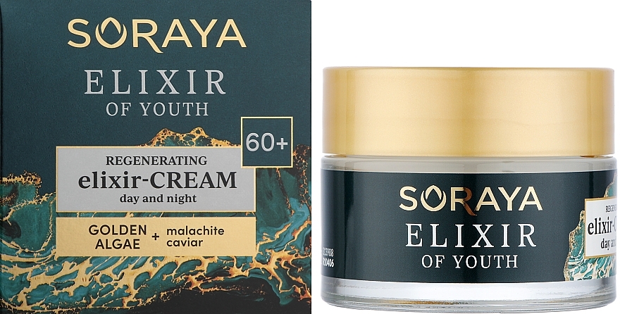 Regenerujący krem-eliksir do twarzy na dzień i na noc 60+ - Soraya Youth Elixir — Zdjęcie N2