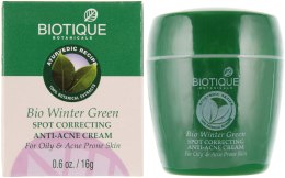 Kup Krem do leczenia wyprysków i zaskórników - Biotique Winter Green Anti-Acne Cream