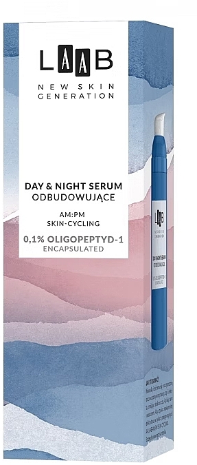 Oligopeptydowe serum do twarzy - AA Cosmetics LAAB Day & Night Serum 0.1% Oligopeptyd-1 — Zdjęcie N2