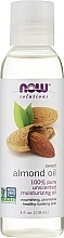 Nawilżający olej ze słodkich migdałów - Now Foods Solutions Sweet Almond Oil — Zdjęcie N1