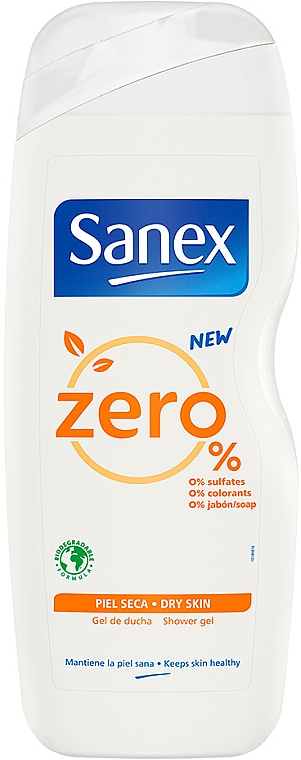 Żel pod prysznic do skóry suchej - Sanex Zero% Dry Skin Shower Gel — Zdjęcie N1