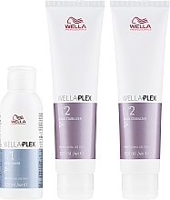 Profesjonalny zestaw do rekonstrukcji wiązań we włosach - Wella Professionals Wellaplex Travel Kit (bond/maker 100 ml + 2 x bond/stabilizer 100 ml) — Zdjęcie N2