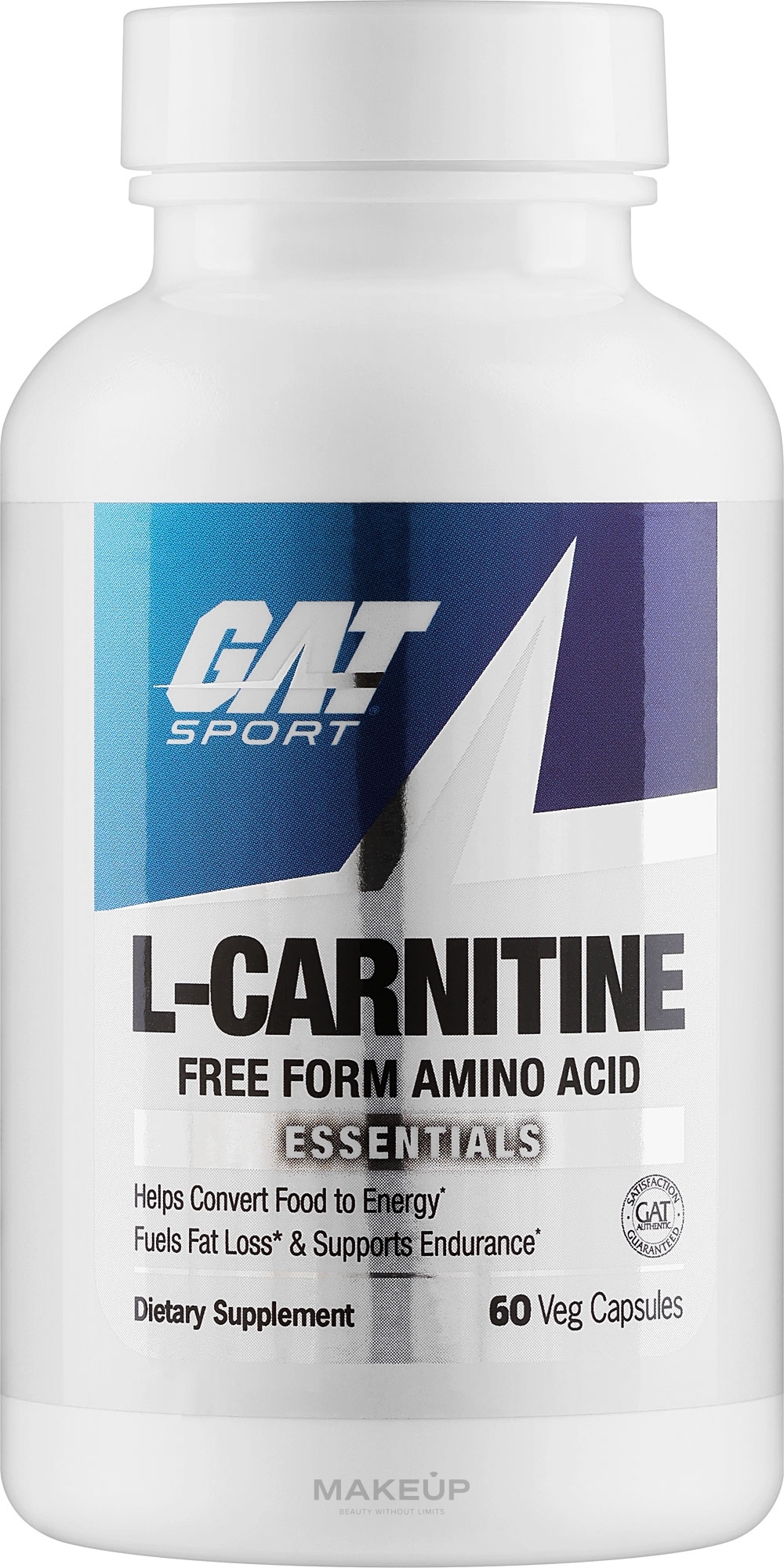 L-karnityna w kapsułkach - GAT L-Carnitine Amino Acid Free Form — Zdjęcie 60 szt.