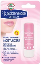 Balsam do ust - Golden Rose Lip Balm Pearl Shimmer & Moisturizers SPF15 — Zdjęcie N1