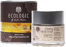 Kup Kremowy peeling do twarzy Miód i cytryna - Ecologic Cosmetics Creamy Facial Scrub