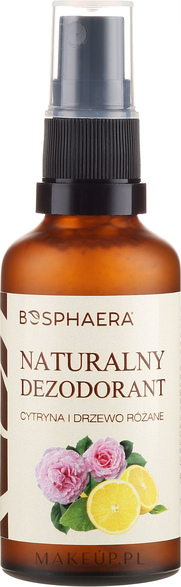 Naturalny dezodorant Cytryna i drzewo różane - Bosphaera — Zdjęcie 50 g