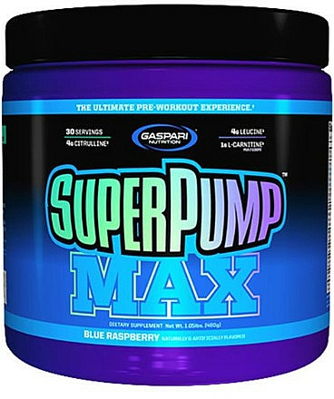 Multiwitamina dla sportowców Malina - Gaspari Nutrition SuperPump Max Blue Paspberry — Zdjęcie N1