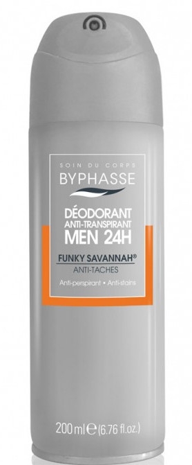 Dezodorant dla mężczyzn - Byphasse Men 24h Anti-Perspirant Deodorant Funky Savannah Spray — Zdjęcie N1