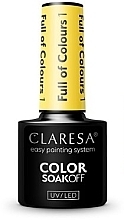 	Żelowy lakier do paznokci - Claresa Full Of Colours SoakOff UV/LED Color — Zdjęcie N1