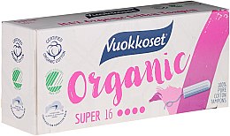 Kup Tampony organiczne bez aplikatora, 16 szt. - Vuokkoset Organic Super Tampons
