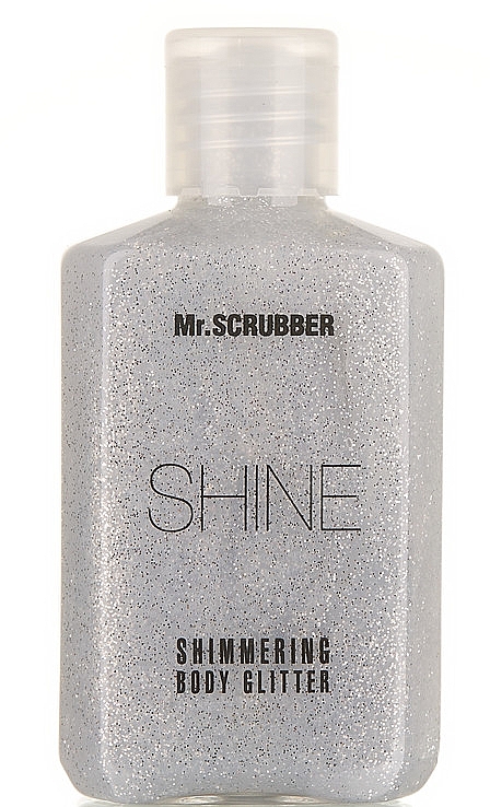 Lśniący brokat do ciała, srebrny - Mr.Scrubber Shine Shimmering Body Glitter — Zdjęcie N1