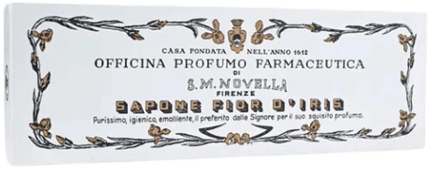 Zestaw - Santa Maria Novella Iris Rhizome Soap Box (soap/3x100g) — Zdjęcie N1
