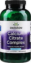 Suplement diety Calcium Citrate Complex, 250 mg - Swanson Calcium Citrate Complex — Zdjęcie N1