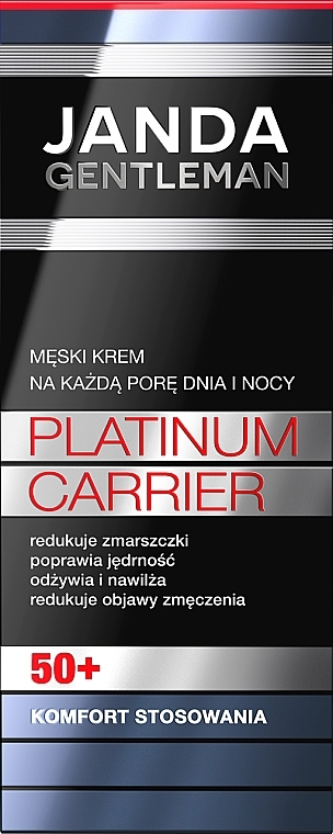 Męski krem ​​przeciwzmarszczkowy 50+ - Janda Gentleman Platinum Carrier — Zdjęcie N2