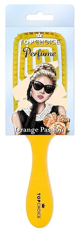 Szczotka do włosów 64487 Orange Passion, kwadratowa - Top Choice Perfume Hairbrush — Zdjęcie N1