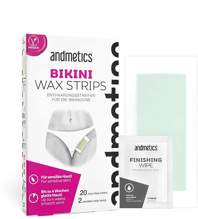 Paski do depilacji okolic bikini - Andmetics Bikini Wax Strips — Zdjęcie N1