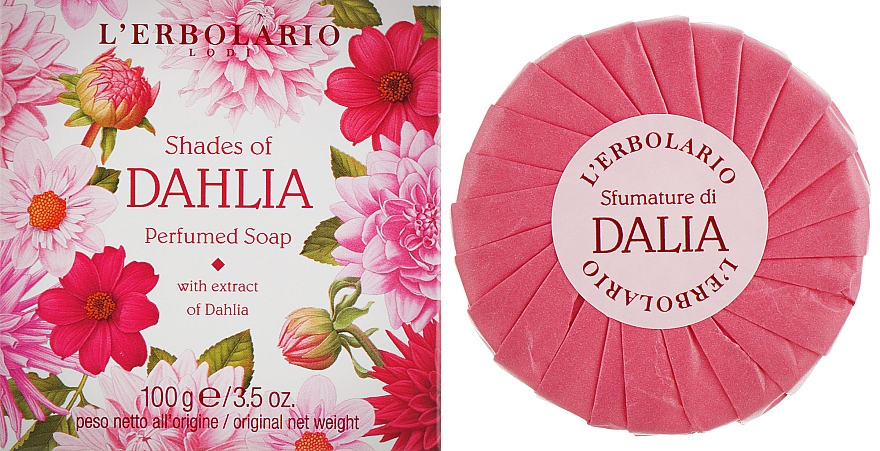 Perfumowane mydło w kostce Dalia - L'erbolario Shades Of Dahlia Perfumed Soap