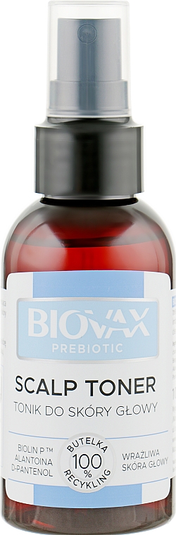 Tonik do wrażliwej skóry głowy - Biovax Prebiotic Scalp Toner