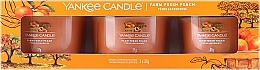Kup Zestaw - Yankee Candle Farm Fresh Peach (candle/3x37g)