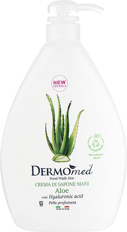 Kremowe mydło do rąk Aloes - Dermomed Hand Wash Aloe With Hyaluronic Acid — Zdjęcie N1