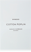 Byredo Cotton Poplin Room Spray - Zapach do domu — Zdjęcie N2