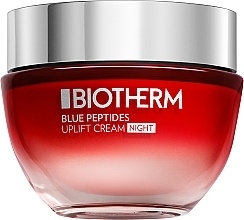 Krem na noc o działaniu liftingującym i rozświetlającym do każdego rodzaju skóry - Biotherm Blue Peptides Uplift Cream Night — Zdjęcie N1