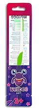 Szczoteczka do zębów dla dzieci, miękka, od 3 lat, biało-różowa - Wellbee Toothbrush For Kids — Zdjęcie N2