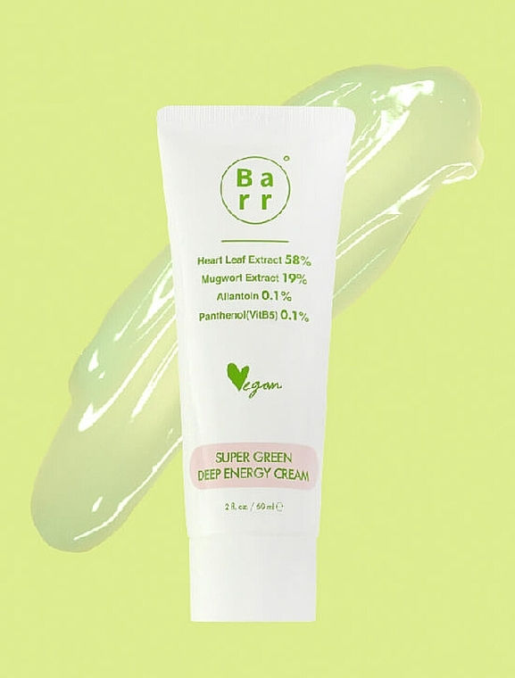 PRZECENA! Łagodzący krem-żel do twarzy - Barr Super Green Deep Energy Cream * — Zdjęcie N2