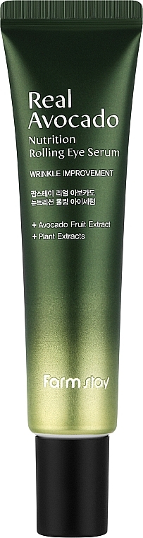Serum-roller do skóry wokół oczu z ekstraktem z awokado - FarmStay Real Avocado Nutrition Rolling Eye Serum