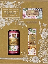 Kup Zestaw - The English Soap Company Anniversary Collection Rose & Peony Hand And Body Gift Box (soap/190g + h/cr/75ml + h/wash/500ml)