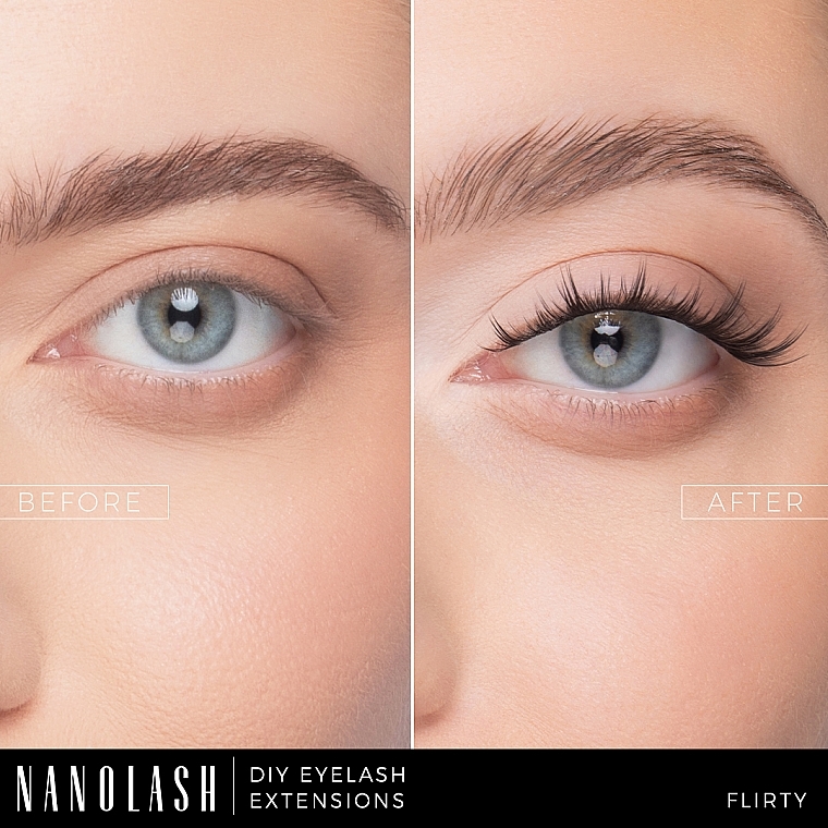Sztuczne rzęsy - Nanolash Diy Eyelash Extensions Flirty — Zdjęcie N6