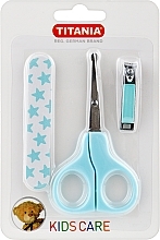 Kup Zestaw do manicure dla dzieci 3 elementy, niebieski - Titania