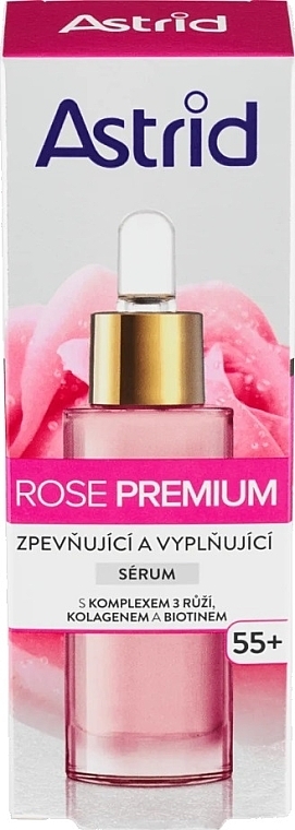 Ujędrniające serum do twarzy - Astrid Rose Premium 55+ Serum — Zdjęcie N1