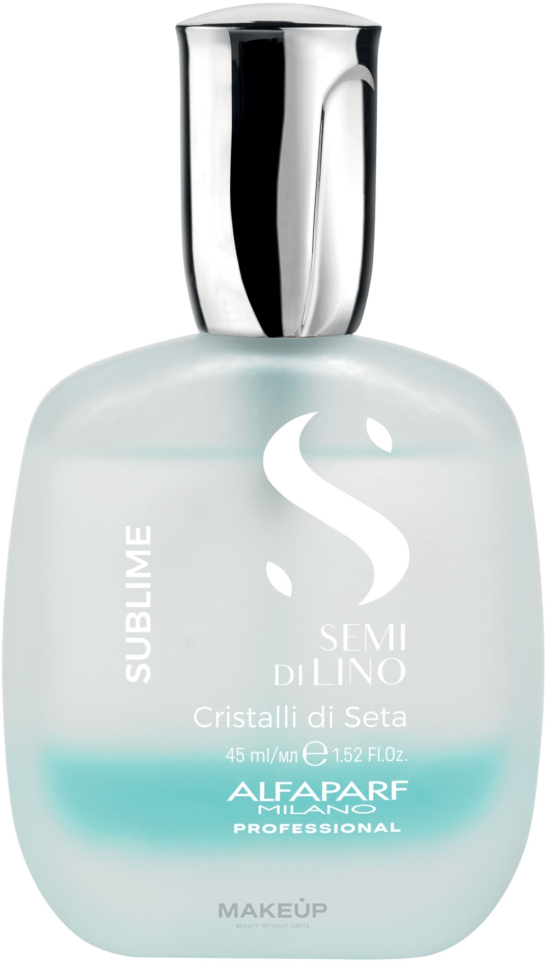 Dwufazowe serum wygładzające do włosów - Alfaparf Semi Di Lino Sublime Cristalli di Seta — Zdjęcie 45 ml