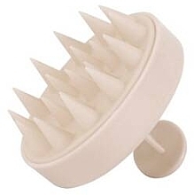 Masażer do skóry głowy, beżowy - Donegal Blissful Scalp Massager — Zdjęcie N1