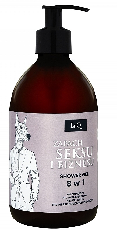 Żel pod prysznic dla mężczyzn z ekstraktem chmielu - LaQ Doberman 8 In 1 Shower Gel Sex And Business Fragrance Limited Edition  — Zdjęcie N1