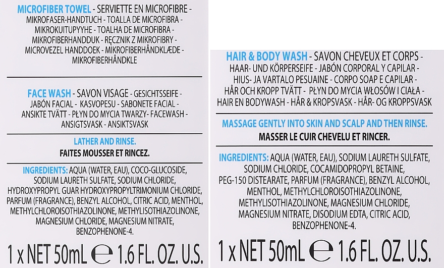 Zestaw - Baylis & Harding Men's Citrus Lime & Mint (hair/body/wash/50ml + face/wash/50ml + acc) — Zdjęcie N3