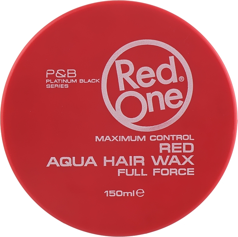 PRZECENA! Wosk do włosów na bazie wody - Red One Aqua Hair Gel Wax Full Force Red * — Zdjęcie N1