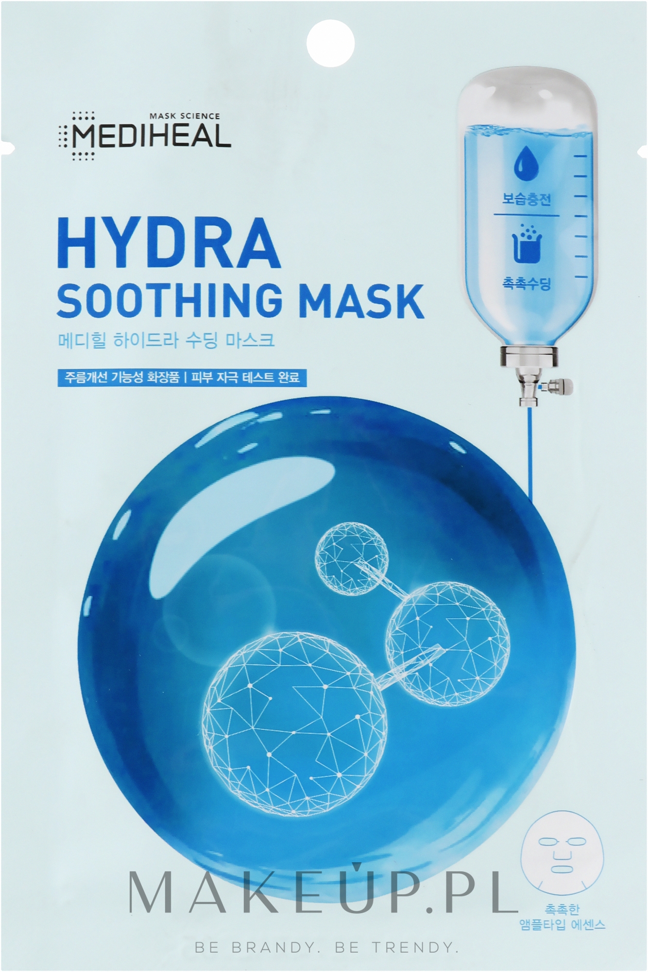 Maska w płachcie do twarzy - Mediheal Hydra Soothing Mask — Zdjęcie 20 ml