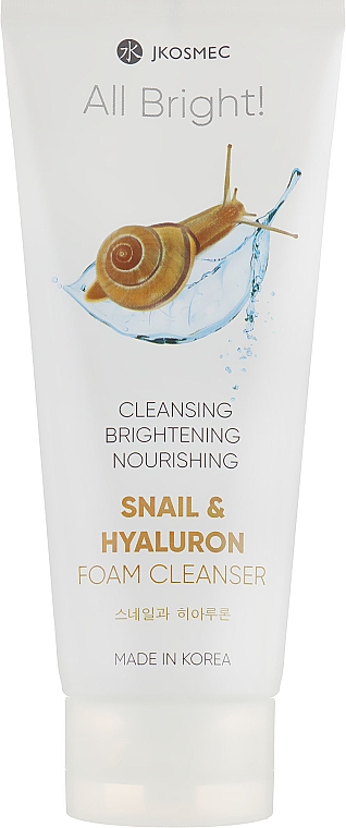 Pianka oczyszczająca z mucyną ślimaka i hialuronem - Jkosmec All Bright Basic Snail And Hyaluron Foam Cleanser — Zdjęcie N2