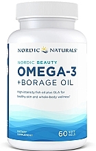 Kup WYPRZEDAŻ Suplement diety Omega-3 + olej z ogórecznika - Nordic Naturals Omega-3 + Borage Oil Nordic Beauty *